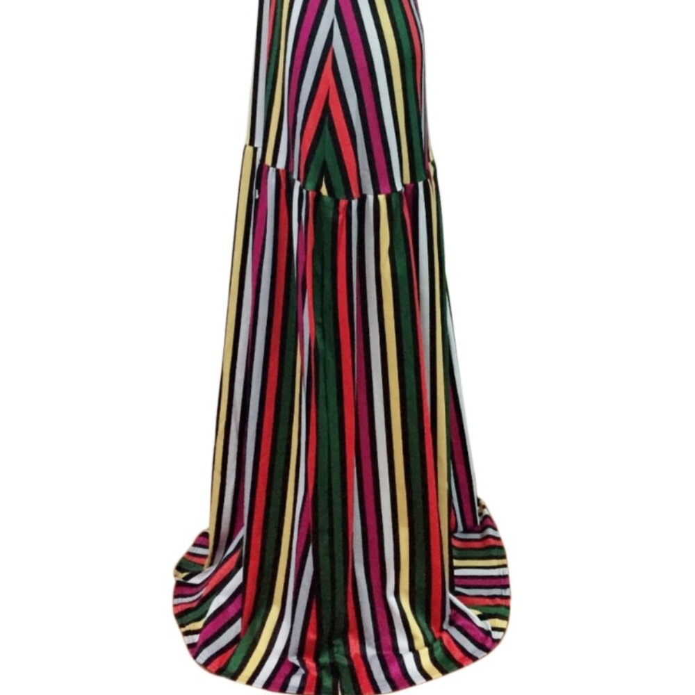 NWOT Strapless Stripe Long Maxi Dress - Picture 4 of 7